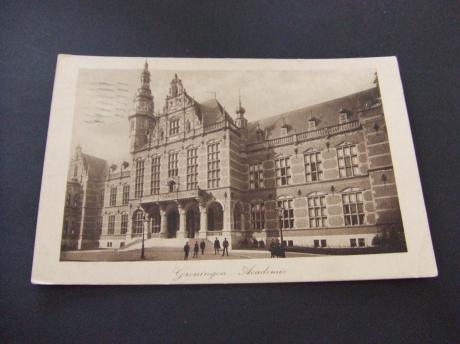 Groningen Academie oude kaart 1919